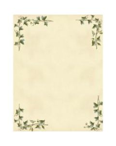 Gartner Studios Design Paper, 8 1/2in x 11in, 60 Lb, Ivy Border, Pack Of 100 Sheets