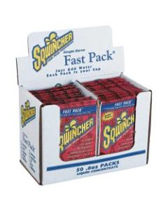 Sqwincher Fast Pack Electrolyte Replenishment Concentrate, Orange Lite, 0.6 Oz, Case of 200