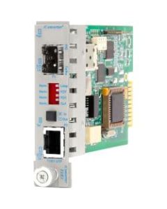 iConverter T1/E1 Media Converter RJ48 SFP Module - 1 x T1/E1; 1 x SFP; Internal Module; Lifetime Warranty