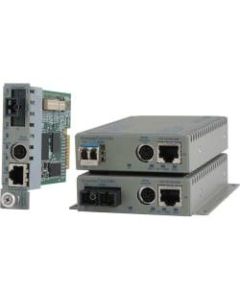 Omnitron Systems iConverter Media Converter - 1 x SC Duplex Network, 1 x RJ-45 Network - 1000Base-T, 1000Base-X - Wall Mountable