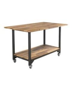 Vari Standing Conference Table, Reclaimed Wood