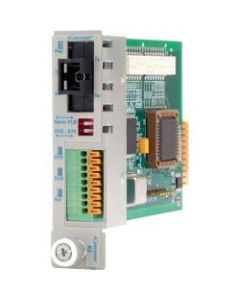 iConverter RS-422/485 Serial to Single-Fiber Media Converter Terminal SC Single-Mode BiDi 20km Module - 1 x RS-422/485; 1 x SC Single-Mode Single-Fiber (1550/1310); Internal Module; Lifetime Warranty