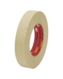 3M 2693 Masking Tape, 3in Core, 1in x 180ft, Tan, Pack Of 36