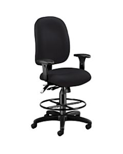 OFM Ergonomic Task Chair With Drafting Kit, Black