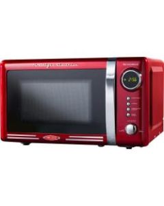 Nostalgia Electrics Retro 0.7 Cu Ft 700-Watt Countertop Microwave, Retro Red