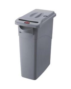 Rubbermaid Commercial 16-Gallon Document Containers, 24-15/16inH x 11inW x 23-3/16inL, Gray, Set Of 4 Containers