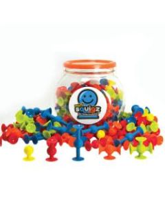 Fat Brain Toy Company Mini Squigz, 5inH x 5 1/2inW x 5 1/2inD, Grades Pre-K - 8, Pack Of 75