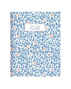 Office Depot Brand Fashion Monthly Academic Planner, 8-1/4in x 10-3/4in, Cheetah Love, July 2021 To June 2022, ODUS2033-027