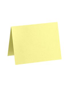 LUX Folded Cards, A1, 3 1/2in x 4 7/8in, Lemonade Yellow, Pack Of 50