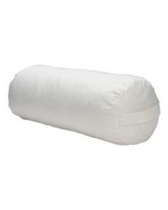 Mind Reader Cylinder Yoga Bolster Cushion, White