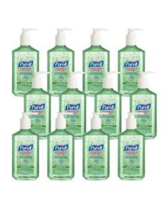 PURELL Advanced Hand Sanitizer Soothing Gel, Fresh Scent, 12 fl oz Pump Bottle, Case Of 12