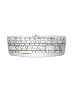 Seal Shield Silver Storm Wired Keyboard, White, STWK503