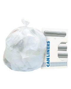 Heritage Polyethylene High-Density Coreless Can Liners, 12 - 16 Gallons, 24in x 33in, Natural, Pack Of 20 Rolls, 50 Liners Per Roll