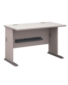 Bush Business Furniture Office Advantage Desk 48inW, Pewter, Standard Delivery