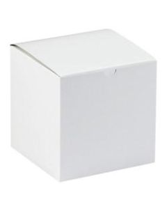 Office Depot Brand Gift Boxes, 8inL x 8inW x 8 1/2inH, 100% Recycled, White, Case Of 50