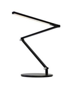 Koncept Z-Bar Mini LED Desk Lamp, Warm Light, 12-3/4inH, Metallic Black