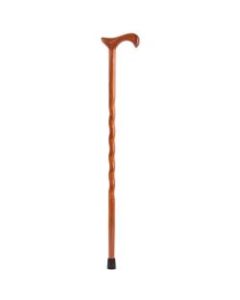 Brazos Walking Sticks Twisted Bloodwood Exotic Derby Cane, 37in