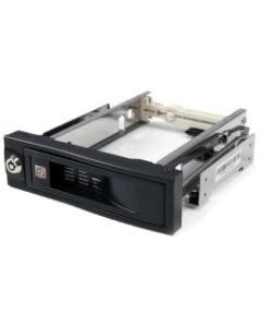 StarTech.com StarTech.com 5.25in Tray-Less SATA Hot-Swap Hard Drive Bay - Storage mobile rack - black