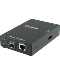 Perle S-110PP-SFP-XT Media Converter - 1x PoE+ (RJ-45) Ports - 10/100Base-TX - 1 x Expansion Slots - 1 x SFP Slots - Desktop, Rail-mountable, Rack-mountable, Wall Mountable