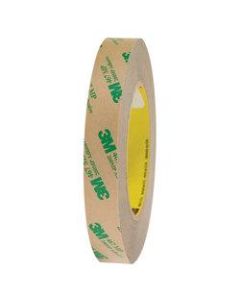 3M 467MP Adhesive Transfer Tape, 3in Core, 0.75in x 60 Yd., Clear, Case Of 6