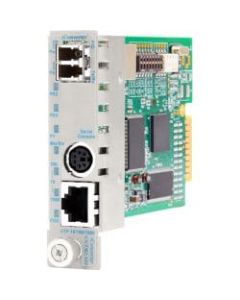 Omnitron Systems iConverter Media Converter - 1 x Network (RJ-45) - 1 x LC Ports - DuplexLC Port - 10/100/1000Base-T, 1000Base-X - Internal