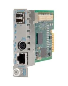 Omnitron Systems iConverter Intelligent Media Converter - 1 x Network (RJ-45) - 1 x LC Ports - DuplexLC Port - 10/100Base-TX, 100Base-FX - Internal