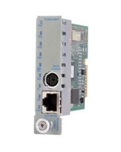 Omnitron Systems iConverter 8000N-0 Network Management Module - 1 x RJ-45 10/100Base-TX Auto-negotiation Management, 1 x RS-232 Management100