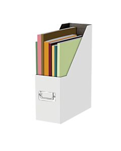 Snap-N-Store 50% Recycled Magazine File, Letter Size, White