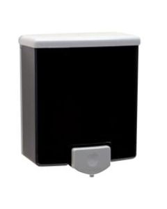 Bobrick Surface-Mounted Soap Dispenser, 6 3/8inH x 5 13/16inW x 3 3/8inD, Black/Gray