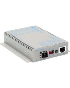 iConverter T1/E1 Fiber Media Converter RJ48 LC Multimode 5km - 1 x T1/E1; 1 x LC Multimode; Wall-Mount Standalone; Univ. AC Powered; Lifetime Warranty