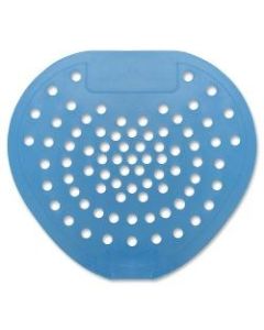 Hospeco Vinyl Urinal Screen - Lasts upto 30 Days - Flexible, Odor Neutralizer, Clog Remover - 12 / Carton - Blue