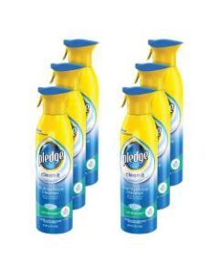 Pledge Clean & Dust Multi-Surface Aerosol Spray, Rainshower Scent, 9.7 Oz Can, Case Of 6