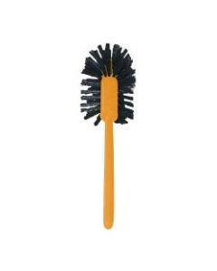 Rubbermaid Commercial 17in Handle Toilet Bowl Brush - 1.50in Synthetic Polypropylene Bristle - 17in Handle Length - 18.5in Overall Length - Plastic Handle - 1 Each - Brown, Yellow