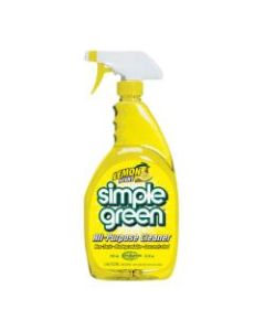 Simple Green All-Purpose Cleaner, Lemon Scent, 24 Oz Bottle, Case Of 12