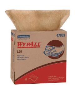 Wypall L20 Towels - Towel - 9.10in Width x 16.80in Length - 88 / Box - 880 / Carton - Natural, Tan