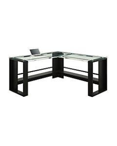 Whalen Jasper 60inW L-Shape Corner Desk, Espresso