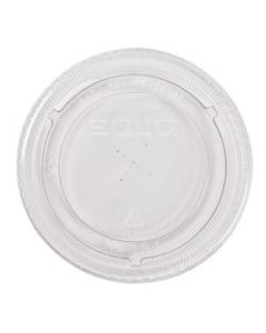 Solo Straw-Slot Cold Cup Lids, Fits 9, 12 - 14 oz Cups, Clear, 10 sleeves of 100 lids each per Case, Sold by the Case