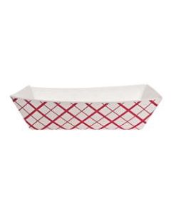 Southern Champion Paper Food Baskets, 3 lb capacity, Red/White checkerboard pattern, 500 baskets per Case, Sold by the Case