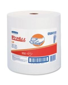 Wypall L30 Wipers Jumbo Roll - 950 Sheets/Roll - White - Reinforced, Soft, Perforated, Wet Strength, Light Duty - For General Purpose - 1 / Carton