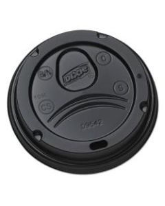 Dixie Drink-Thru Lids For 10-20 Oz Cups, Black, Box Of 1,000 Lids