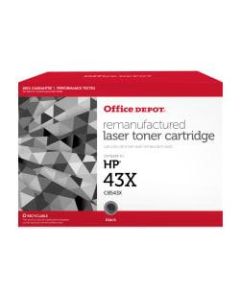 Office Depot Brand 43X Remanufactured High-Yield Black Toner Cartridge Replacement For HP 43X