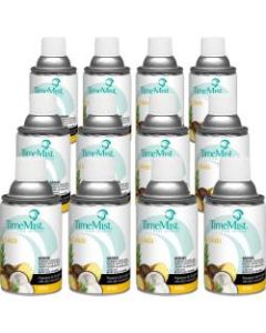 TimeMist Metered Dispenser Pina Colada Scent Refill - Aerosol - 6000 ft³ - 5.3 fl oz (0.2 quart) - Pina Colada - 30 Day - 12 / Carton - Long Lasting, Odor Neutralizer
