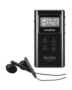 Sangean DT-180 Pocket Digital Radio Tuner - 10 x FM, 5 x AM, 5 x VHF Presets