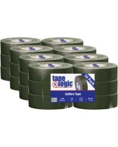 Tape Logic Gaffers Tape, 2in x 60 Yd., Olive Green, Case Of 24 Rolls