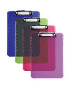 Office Depot Brand Plastic Clipboard, 9in x 12-1/2in, Assorted Colors (No Color Choice)