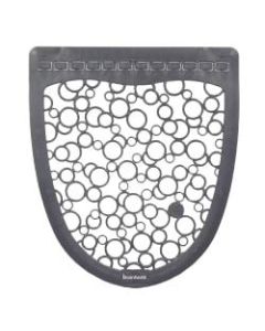 Boardwalk Urinal Mat 2.0 Rubber Restroom Floor Mats, 17 1/2in x 20in, Gray/White, Pack Of 6