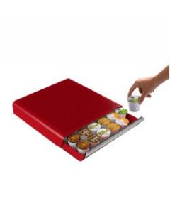 Mind Reader Hero Coffee Capsule Drawer, 36-Pod Capacity, Red