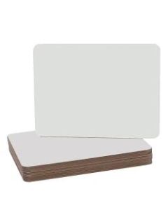 Flipside Non-Magnetic Unframed Dry-Erase Whiteboards, 9 1/2in x 12in, White, Pack Of 12