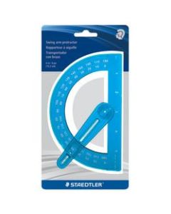 Staedtler Plastic Protractor, 6in, Blue