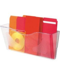 Deflecto Euro-Style DocuPocket Wall File, 6-5/8inH x 15inW x 4inD, Clear